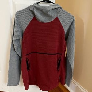 Melanzana micro grid hoodie